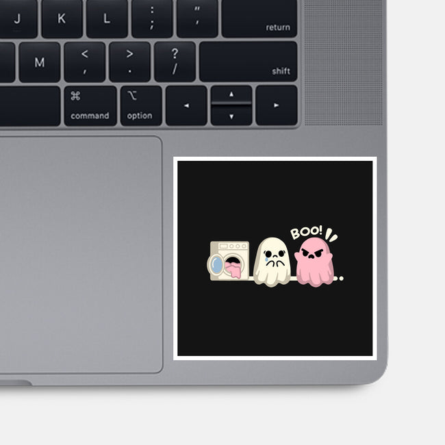 Pink Laundry Ghost-None-Glossy-Sticker-NemiMakeit