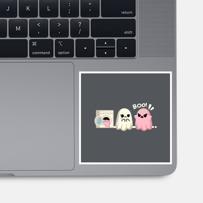Pink Laundry Ghost-None-Glossy-Sticker-NemiMakeit