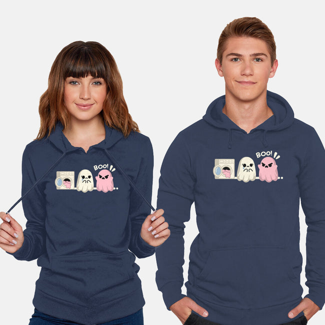 Pink Laundry Ghost-Unisex-Pullover-Sweatshirt-NemiMakeit