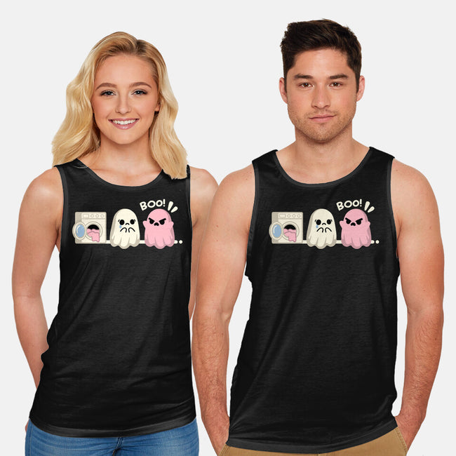 Pink Laundry Ghost-Unisex-Basic-Tank-NemiMakeit