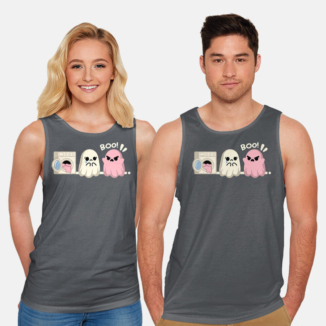 Pink Laundry Ghost-Unisex-Basic-Tank-NemiMakeit