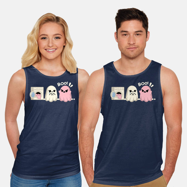 Pink Laundry Ghost-Unisex-Basic-Tank-NemiMakeit