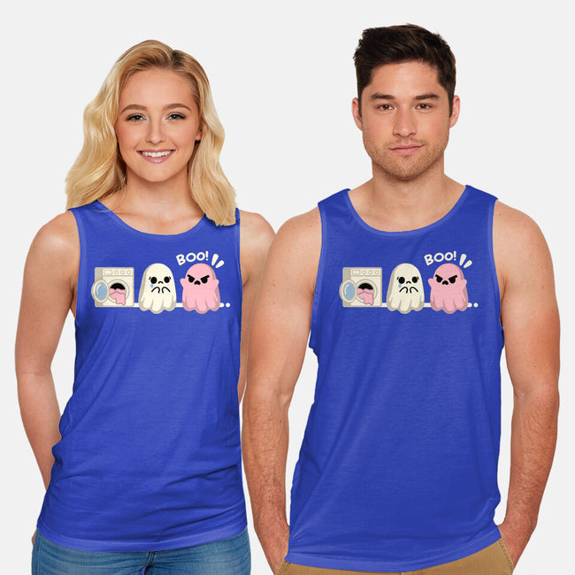 Pink Laundry Ghost-Unisex-Basic-Tank-NemiMakeit