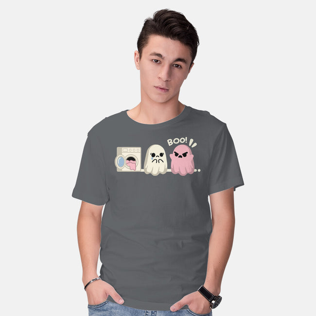 Pink Laundry Ghost-Mens-Basic-Tee-NemiMakeit