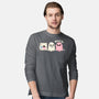 Pink Laundry Ghost-Mens-Long Sleeved-Tee-NemiMakeit