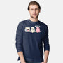 Pink Laundry Ghost-Mens-Long Sleeved-Tee-NemiMakeit