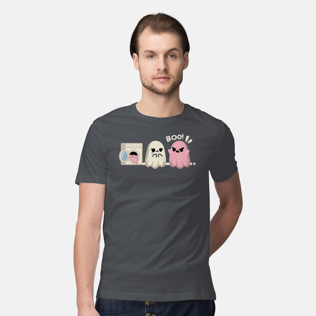Pink Laundry Ghost-Mens-Premium-Tee-NemiMakeit