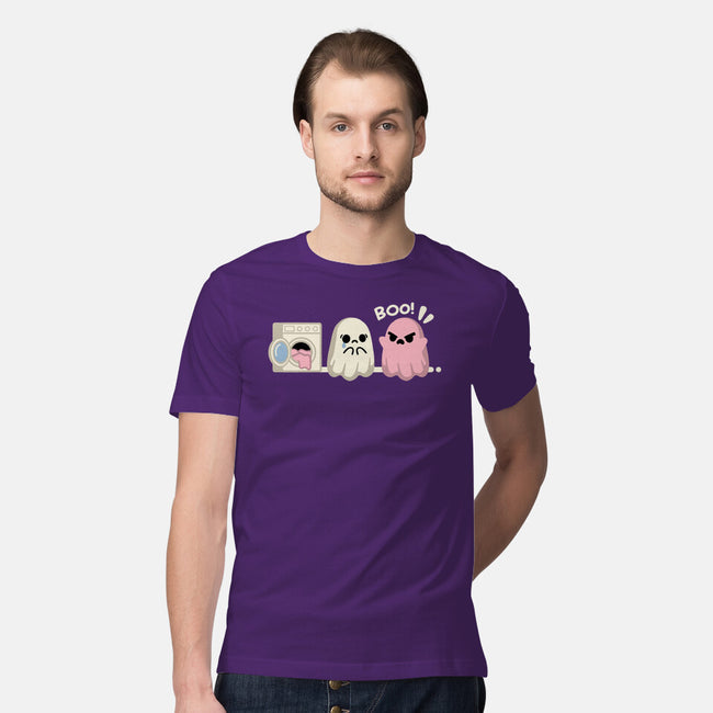 Pink Laundry Ghost-Mens-Premium-Tee-NemiMakeit