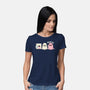 Pink Laundry Ghost-Womens-Basic-Tee-NemiMakeit