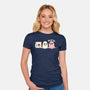 Pink Laundry Ghost-Womens-Fitted-Tee-NemiMakeit