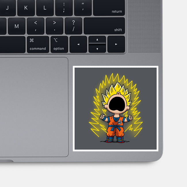Super Saiyanuts-None-Glossy-Sticker-Barbadifuoco