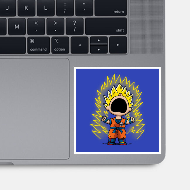 Super Saiyanuts-None-Glossy-Sticker-Barbadifuoco