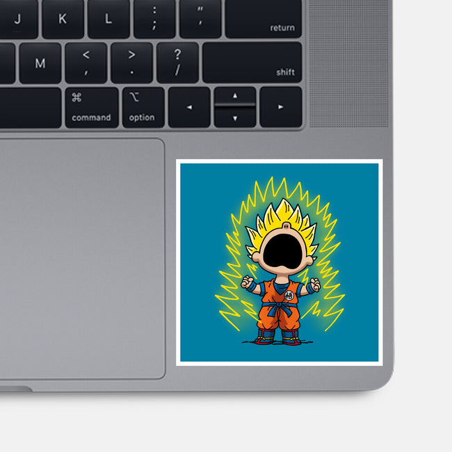 Super Saiyanuts-None-Glossy-Sticker-Barbadifuoco