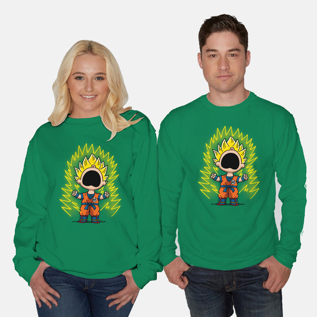 Super Saiyanuts-Unisex-Crew Neck-Sweatshirt-Barbadifuoco