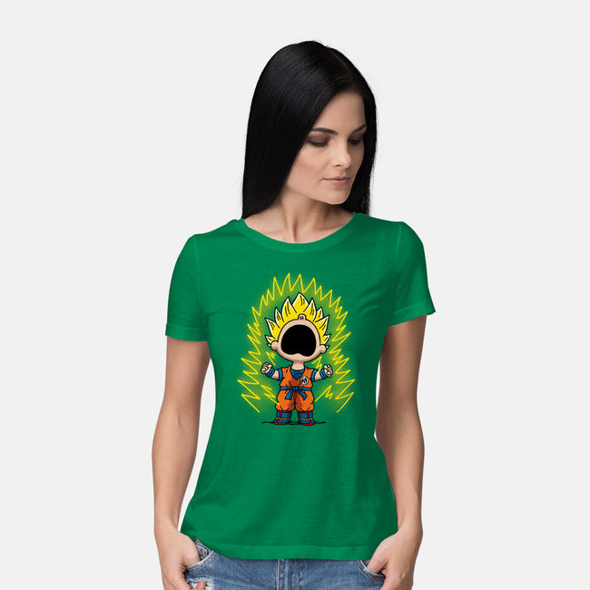 Super Saiyanuts-Womens-Basic-Tee-Barbadifuoco