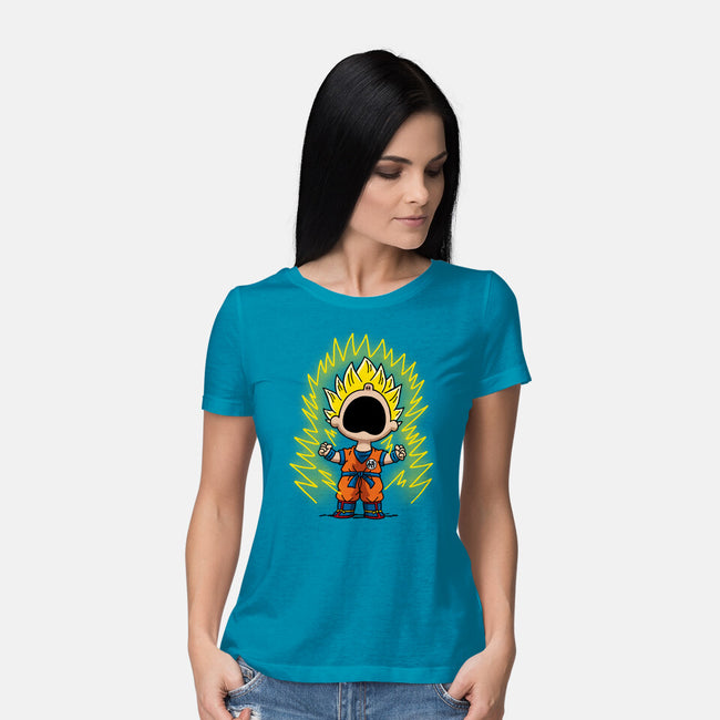 Super Saiyanuts-Womens-Basic-Tee-Barbadifuoco