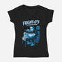 Fright Os Cereal-Womens-V-Neck-Tee-P1yu5h