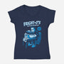 Fright Os Cereal-Womens-V-Neck-Tee-P1yu5h