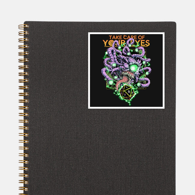 Take Care Of Your Eyes-None-Glossy-Sticker-Guilherme magno de oliveira