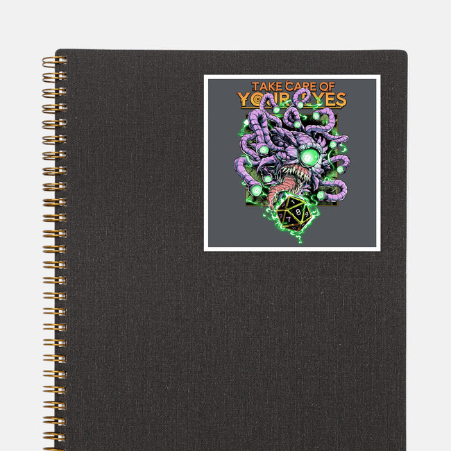 Take Care Of Your Eyes-None-Glossy-Sticker-Guilherme magno de oliveira