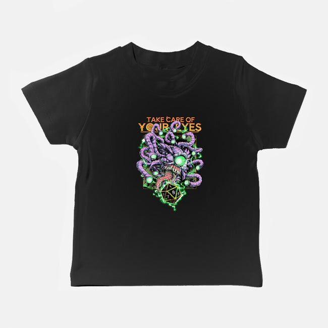 Take Care Of Your Eyes-Baby-Basic-Tee-Guilherme magno de oliveira