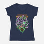 Take Care Of Your Eyes-Womens-V-Neck-Tee-Guilherme magno de oliveira