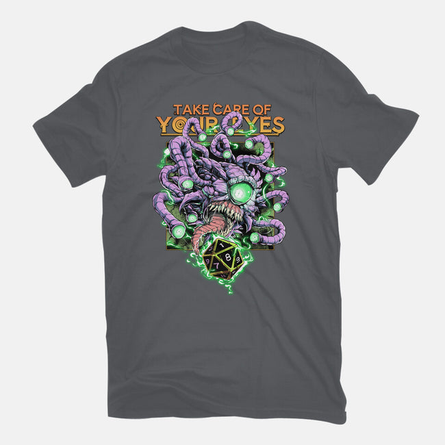 Take Care Of Your Eyes-Womens-Basic-Tee-Guilherme magno de oliveira