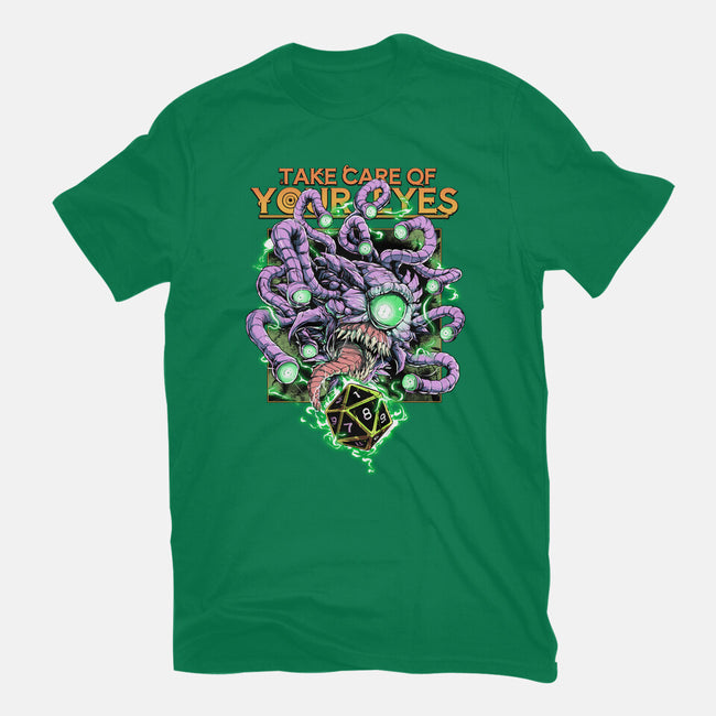 Take Care Of Your Eyes-Womens-Basic-Tee-Guilherme magno de oliveira