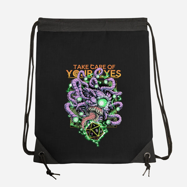 Take Care Of Your Eyes-None-Drawstring-Bag-Guilherme magno de oliveira