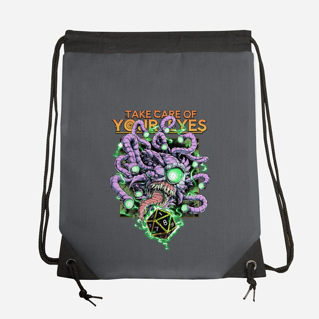 Take Care Of Your Eyes-None-Drawstring-Bag-Guilherme magno de oliveira