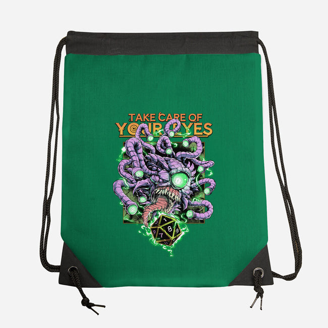 Take Care Of Your Eyes-None-Drawstring-Bag-Guilherme magno de oliveira