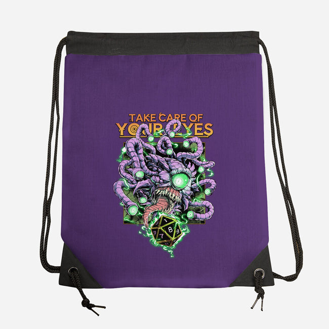 Take Care Of Your Eyes-None-Drawstring-Bag-Guilherme magno de oliveira