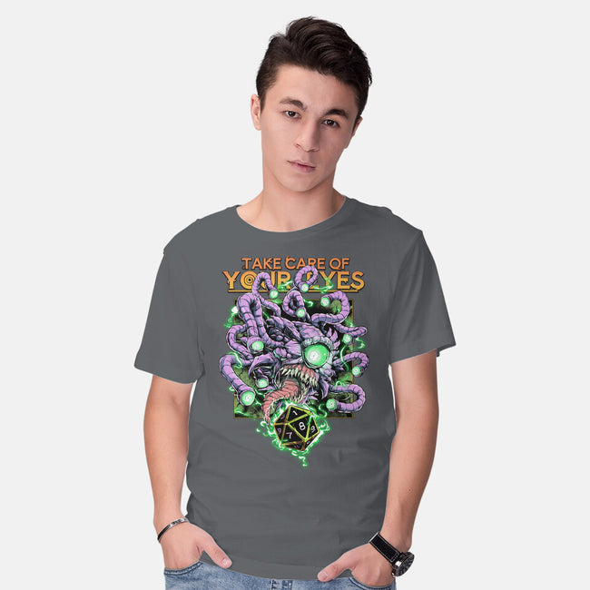 Take Care Of Your Eyes-Mens-Basic-Tee-Guilherme magno de oliveira
