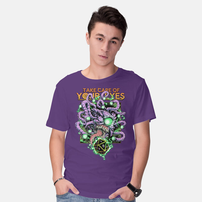 Take Care Of Your Eyes-Mens-Basic-Tee-Guilherme magno de oliveira