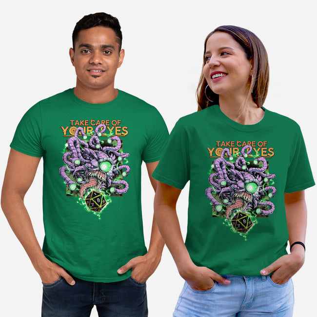 Take Care Of Your Eyes-Unisex-Basic-Tee-Guilherme magno de oliveira