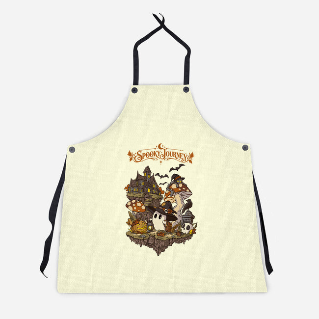A Spooky Journey-Unisex-Kitchen-Apron-fanfabio