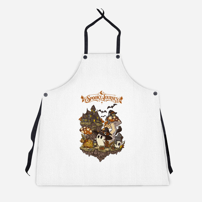 A Spooky Journey-Unisex-Kitchen-Apron-fanfabio