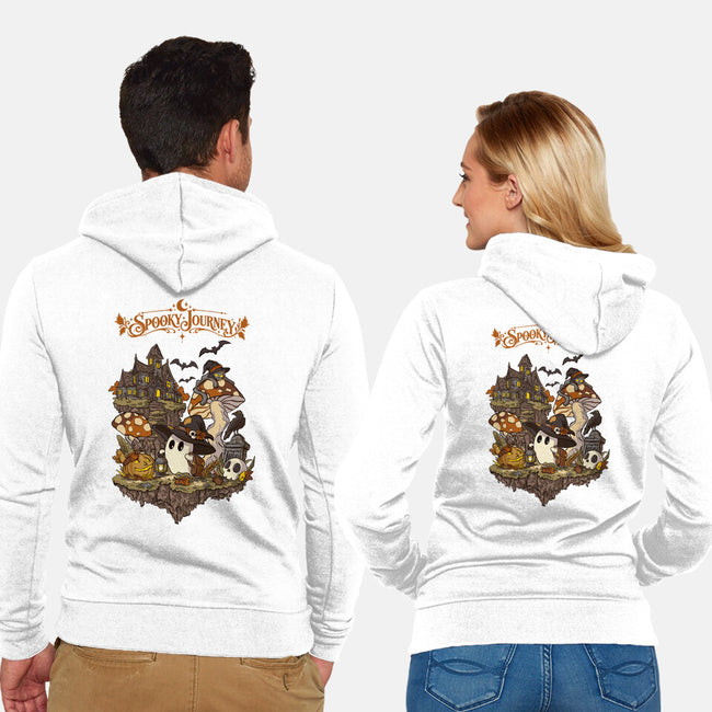 A Spooky Journey-Unisex-Zip-Up-Sweatshirt-fanfabio