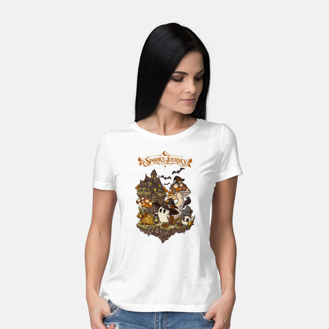 A Spooky Journey-Womens-Basic-Tee-fanfabio
