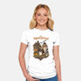 A Spooky Journey-Womens-Fitted-Tee-fanfabio