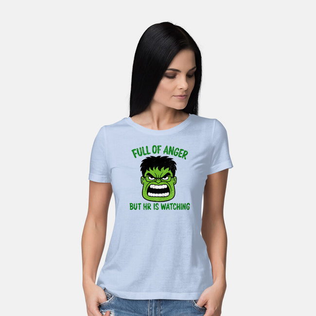 Full Of Anger-Womens-Basic-Tee-milasneeze