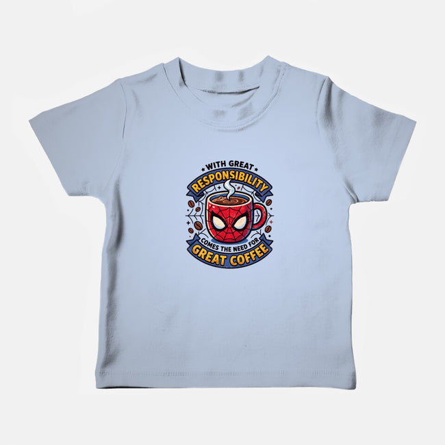 Great Responsibility Great Coffee-Baby-Basic-Tee-milasneeze
