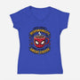 Great Responsibility Great Coffee-Womens-V-Neck-Tee-milasneeze