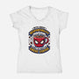 Great Responsibility Great Coffee-Womens-V-Neck-Tee-milasneeze