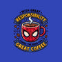 Great Responsibility Great Coffee-None-Fleece-Blanket-milasneeze