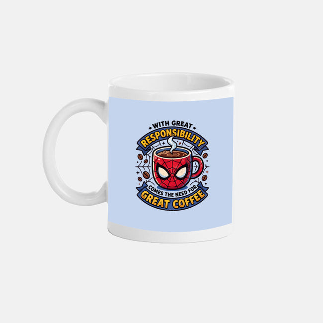 Great Responsibility Great Coffee-None-Mug-Drinkware-milasneeze