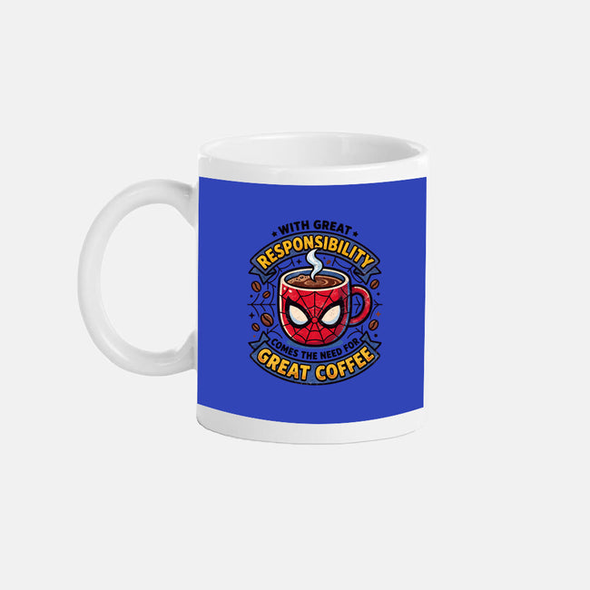 Great Responsibility Great Coffee-None-Mug-Drinkware-milasneeze
