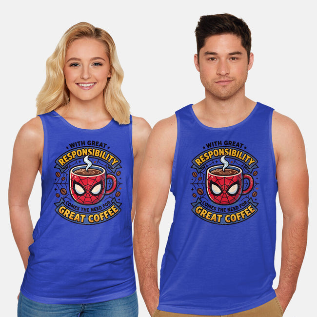 Great Responsibility Great Coffee-Unisex-Basic-Tank-milasneeze