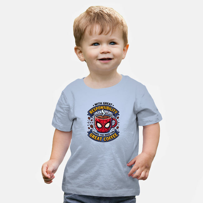 Great Responsibility Great Coffee-Baby-Basic-Tee-milasneeze