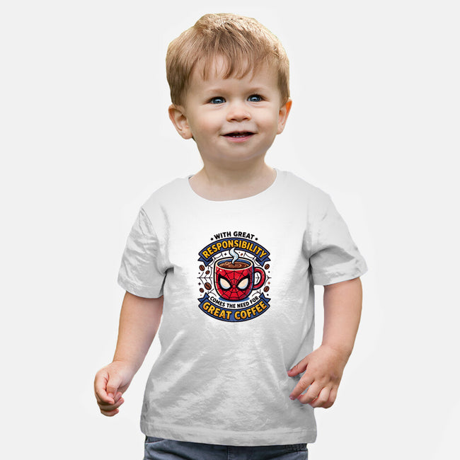 Great Responsibility Great Coffee-Baby-Basic-Tee-milasneeze